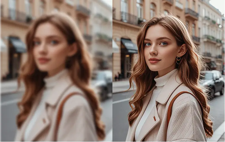 Unblur Image example