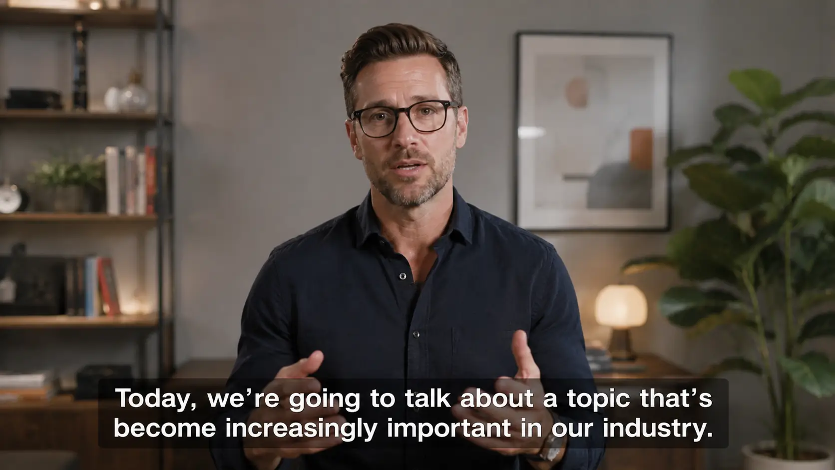Before-and-after comparison showing hardcoded subtitles removed from an explainer video.